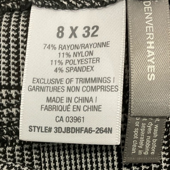 Denver Hayes women’s checked pants,pull on, Excellent condition - Picture 3 of 7